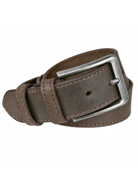 Džínsový pánsky opasok tmavohnedý  - All4Men.sk