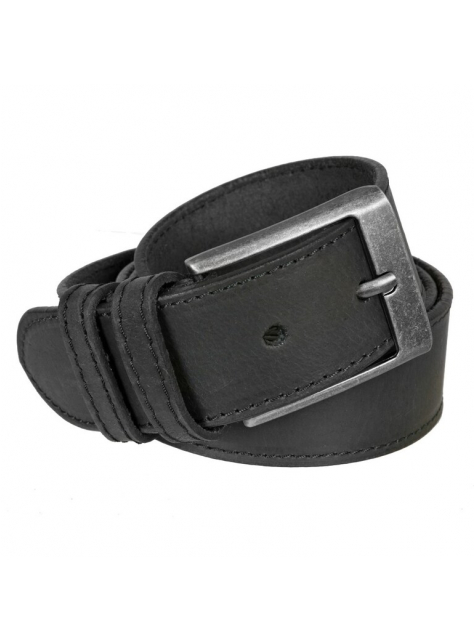 Pánsky opasok z mäkkej brússenej kože NERCUCIO matný 3,8 cm - All4Men.sk