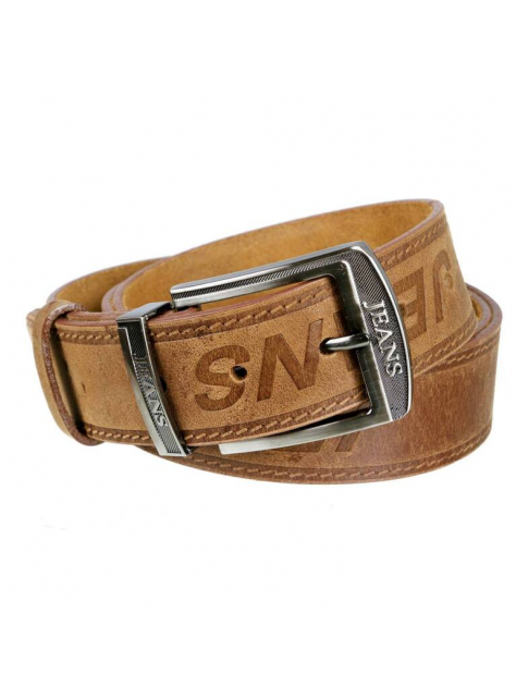 Džínsový opasok s remeňom a prackou JEANS - All4Men.sk