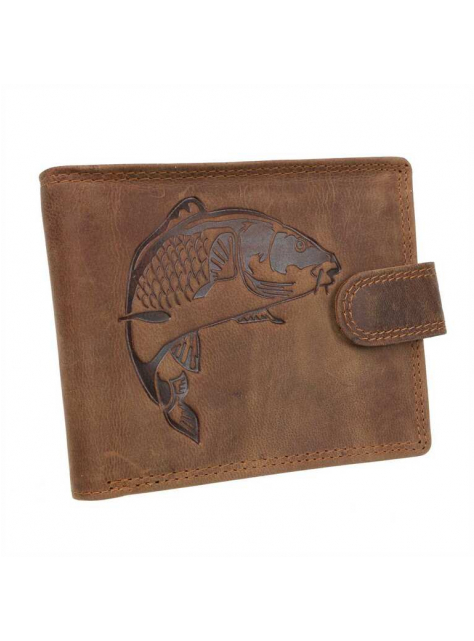 Kožená peňaženka so zapínaním RYBA  - All4Men.sk