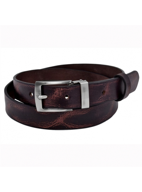 Pánsky kožený opasok MERCUCIO hnedý 3,5 cm - All4Men.sk