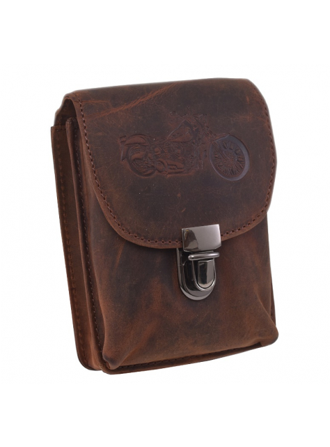 Kožené puzdro na opasok vzor MOTOCYKEL - All4Men.sk