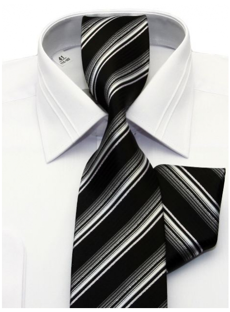 Biela slávnostná košeľa so skrytým zapínaním BEVA Fashion - All4Men.sk