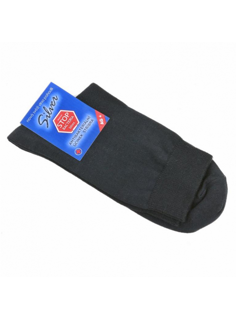 Antibakteriálne ponožky so striebrom  SILVER čierne, 1 pár - All4Men.sk