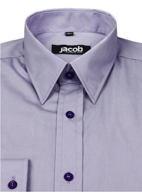 Fialová košeľa SLIM FIT vypasovaná JACOB 10253 - All4Men.sk
